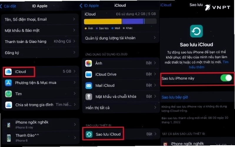 Tải ảnh từ iCloud về iPhone