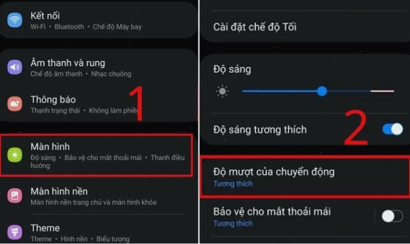 Tăng tốc độ làm mới màn hình để giảm lag khi chơi game