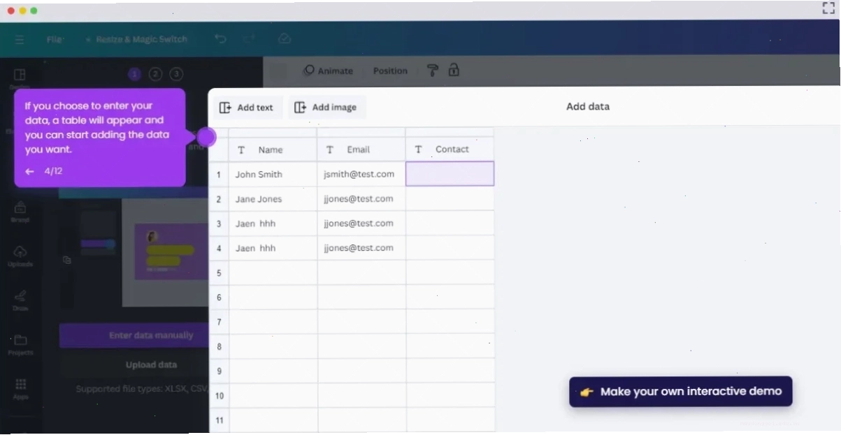tao hang loat post facebook bang canva bulk create