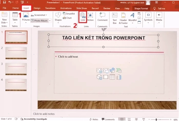 Tạo Liên Kết Mở File Trên Powerpoint