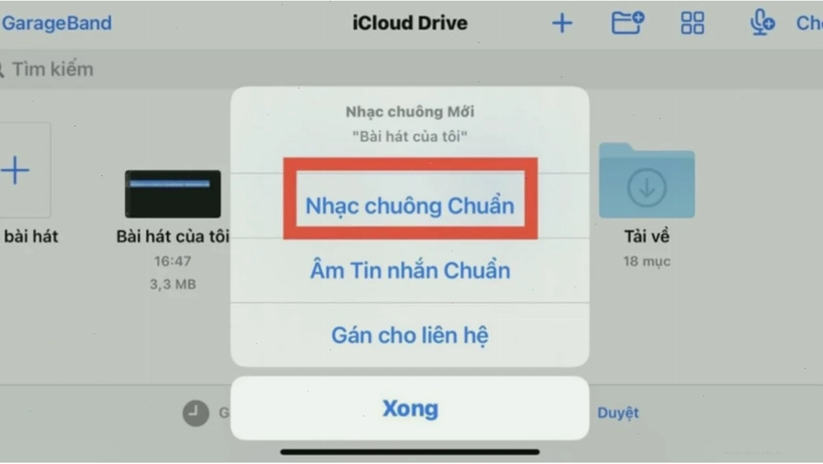 Tạo nhạc chuông bằng GarageBand trên iPhone