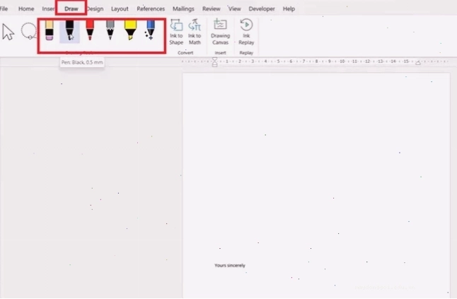 tạo và chèn chữ ký điện tử vào word bằng chuột