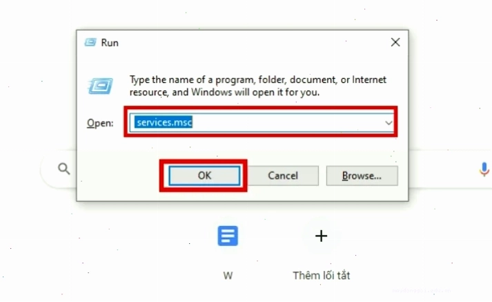 Tắt Tablet PC Input Service