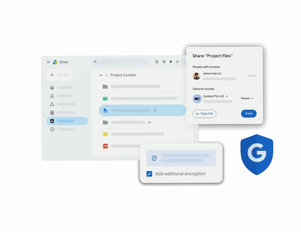 Thiết lập quyền truy cập khi chia sẻ thư mục trên Google Drive