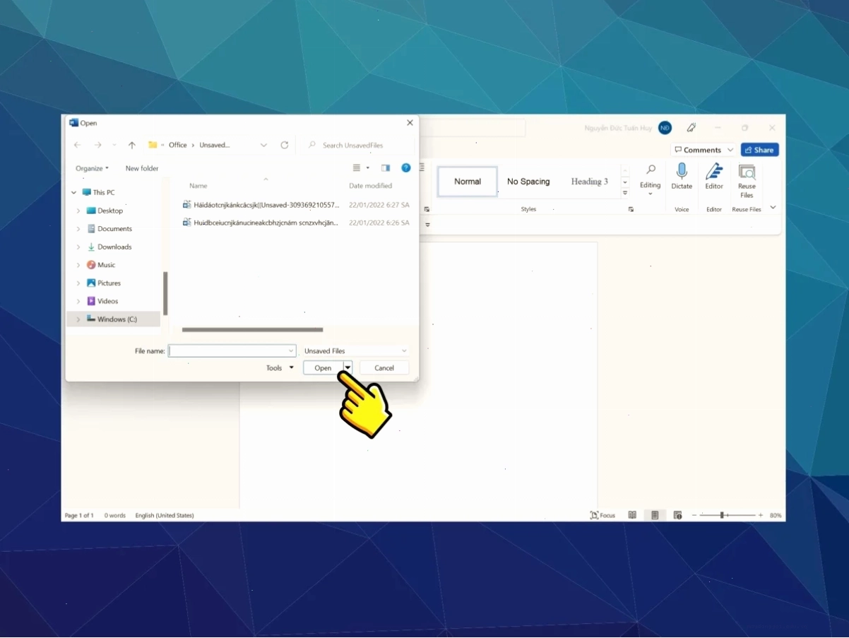 Thủ thuật máy tính giúp tránh tình trạng file word bị ghi đè