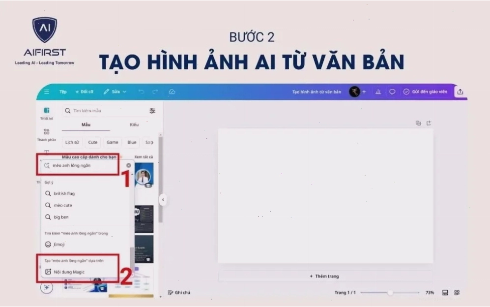 Tìm kiếm và chọn “Nội dung Magic”
