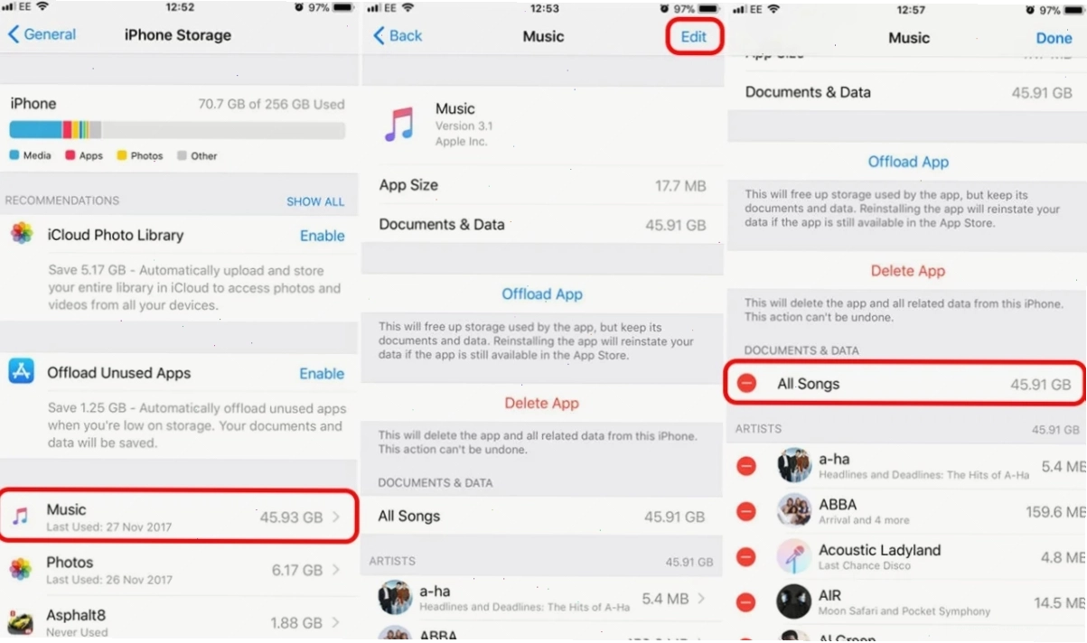 Tối ưu hóa bộ nhớ iPhone