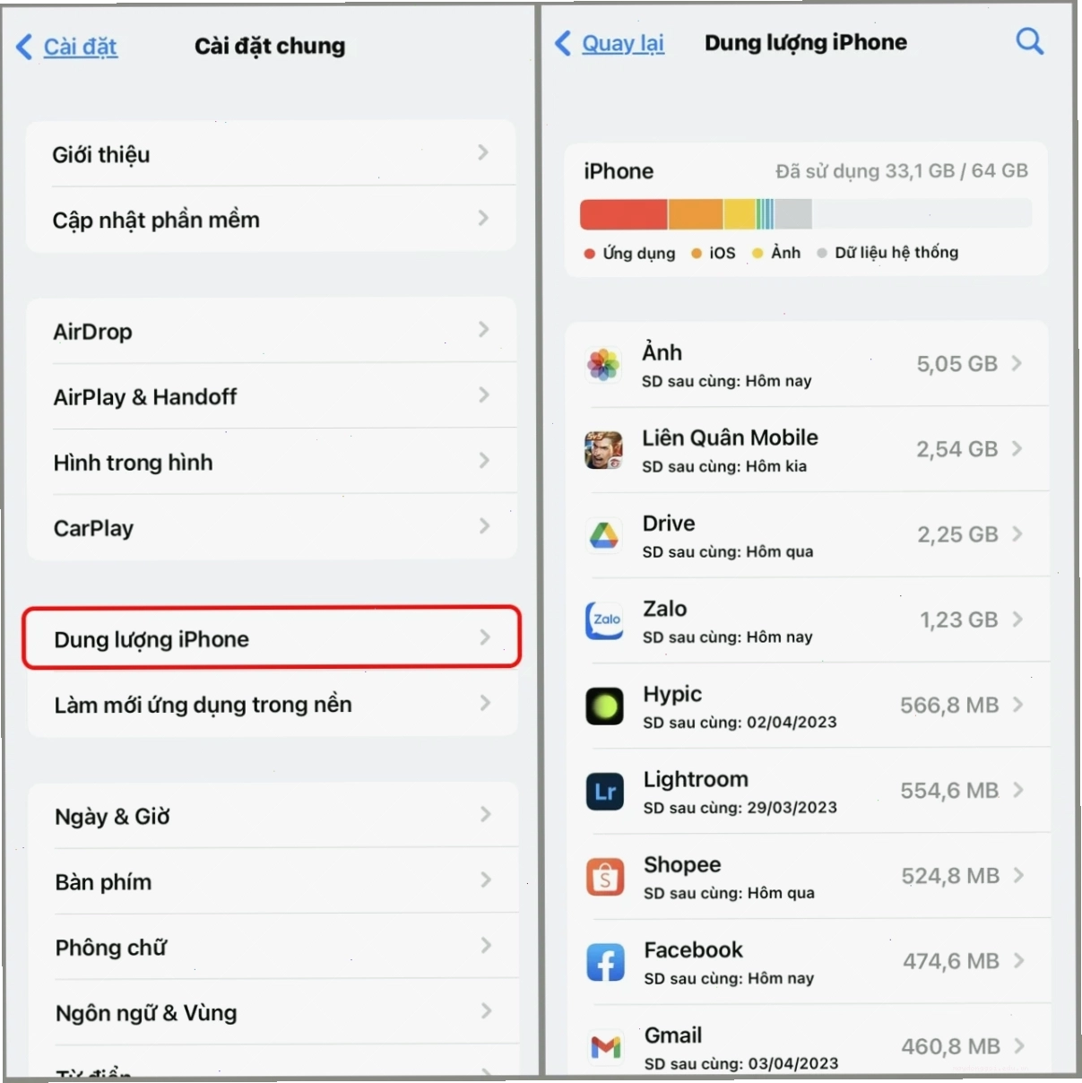 Xóa các bản sao lưu cũ trên iPhone để giải phóng dung lượng