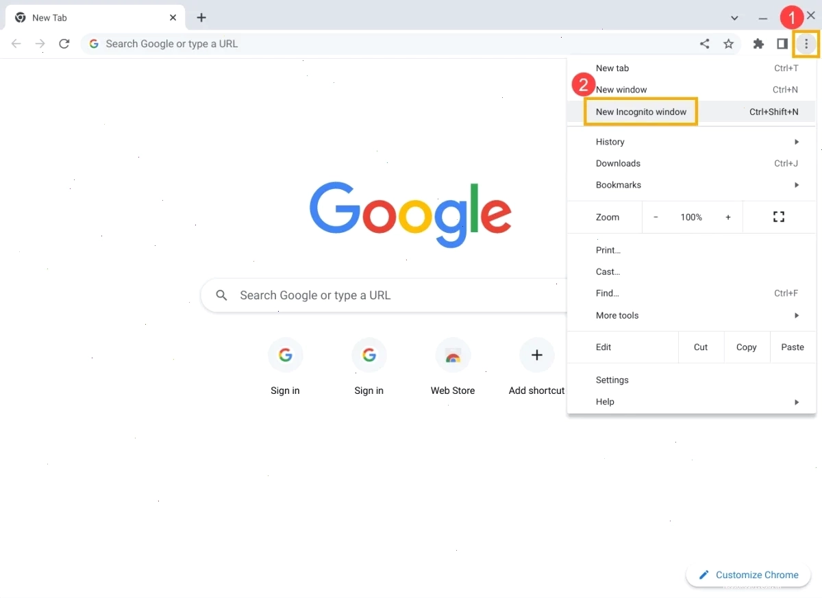 Xóa cache và cookie là bước đầu tiên để sửa lỗi aw snap