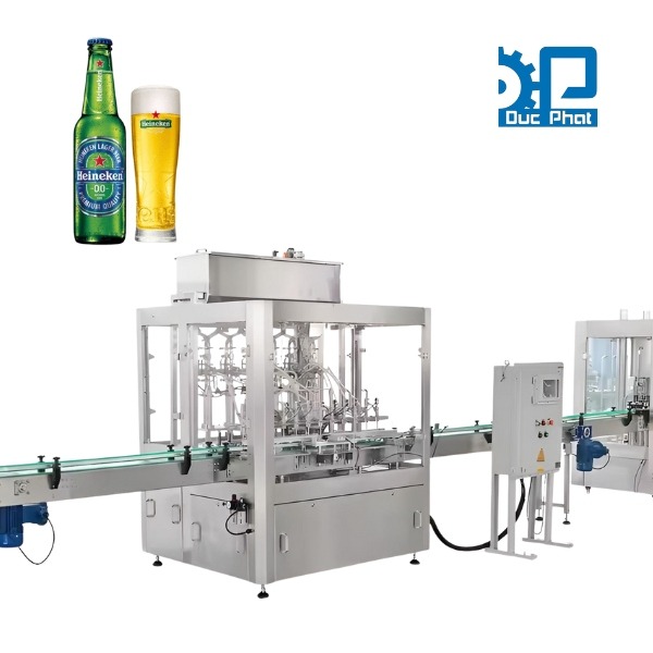 Máy chiết rót bia 10 Máy chiết rót chai bia không cồn