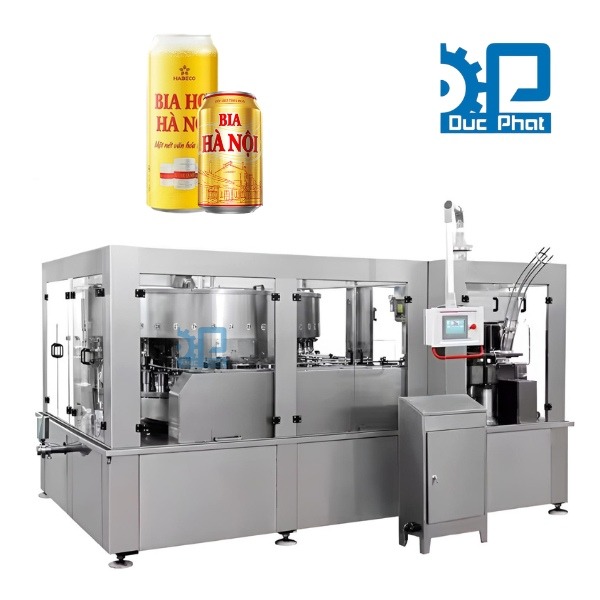 Máy chiết rót bia 9 Máy chiết rót lon bia không cồn